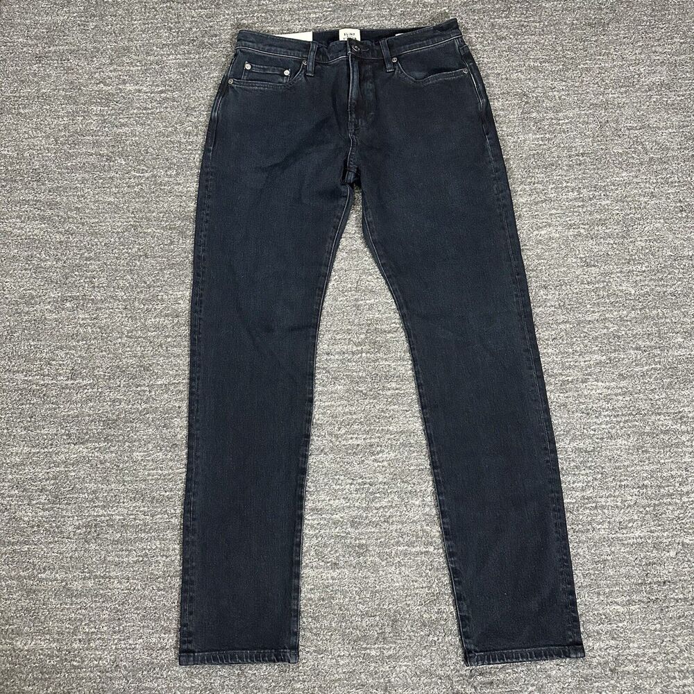 Flint & Tinder Jeans Men 30X32 Straight Fit Dark Wash Denim Stretch 5 Pocket